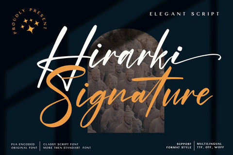 Hirarki Signature Font Wildan Type 