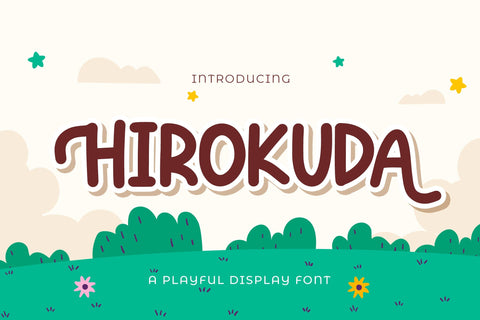 HIROKUDA - Playful Display Font Font StringLabs 