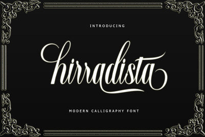 Hirradista Script Font Rastype 