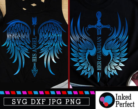 His Angel Her Guardian SVG Inked Perfect 