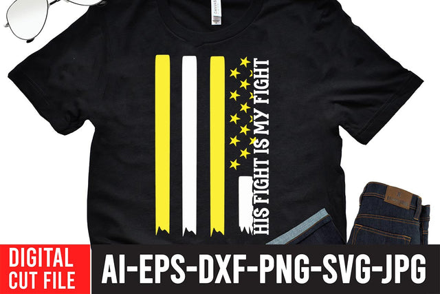 His Fight is My Fight SVG Cut File SVG BlackCatsMedia 