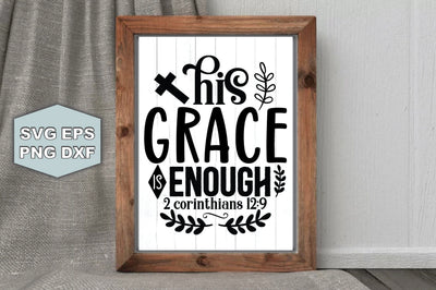 His Grace Is Enough 2 Corinthians SVG Ariyan 