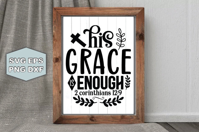 His Grace Is Enough 2 Corinthians SVG Ariyan 
