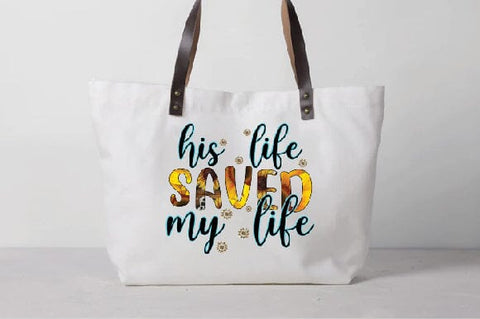 His Life Saved My Life Embroidery/Applique FONTS Creativeart88 