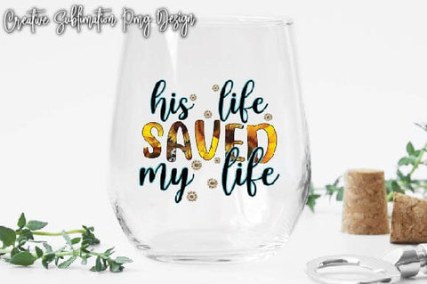 His Life Saved My Life Embroidery/Applique FONTS Creativeart88 