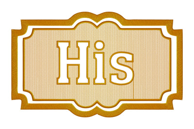 His logoembossed machine embroidery digital download Embroidery/Applique DESIGNS embroidery-workshop 