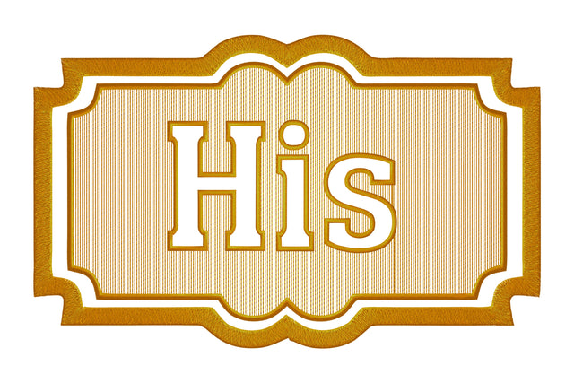 His logoembossed machine embroidery digital download Embroidery/Applique DESIGNS embroidery-workshop 