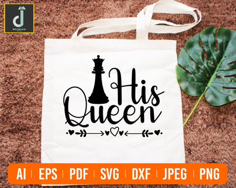 His queen svg, her king his queen svg, her king png, her king shirt, her king his queen, Queen and King SVG SVG Alihossainbd 