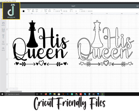 His queen svg, her king his queen svg, her king png, her king shirt, her king his queen, Queen and King SVG SVG Alihossainbd 