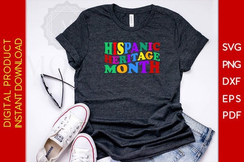 Hispanic Heritage Month Vintage Groovy SVG PNG EPS Cut File SVG Creativedesigntee 