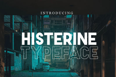 HISTERINE TYPEFACE Font Chamsae Studio 