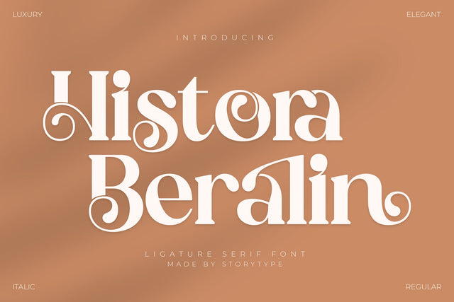 Histora Beralin Typeface Font Storytype Studio 