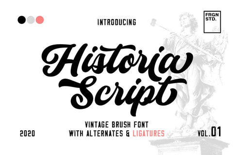 Historia script Font Fargun Studio 