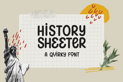 History Sheeter - a Quirky Font Font nhfonts 