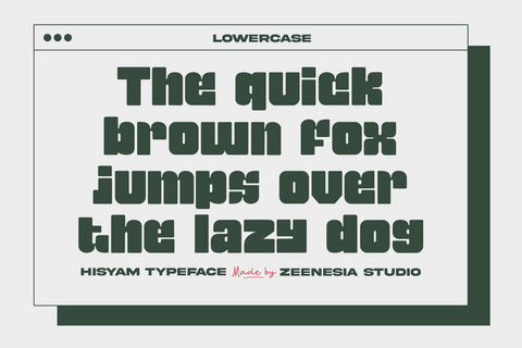 Hisyam Font Zeenesia Std 