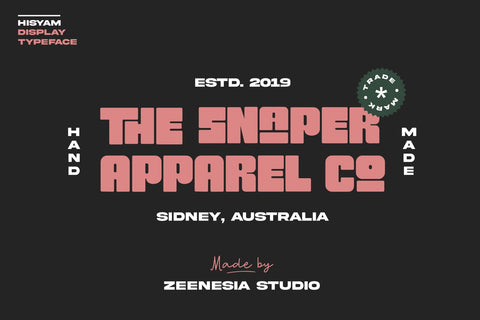 Hisyam Font Zeenesia Std 