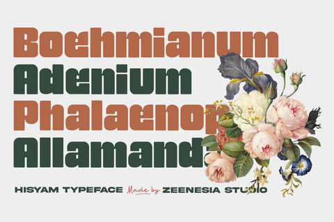 Hisyam Font Zeenesia Std 