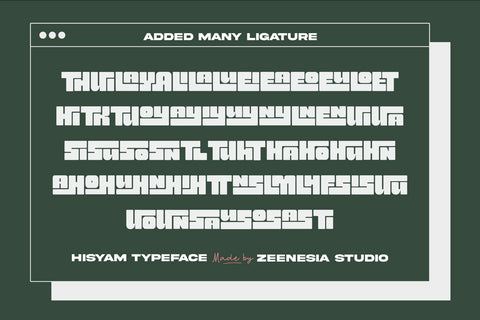 Hisyam Font Zeenesia Std 