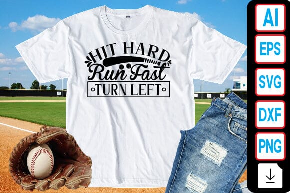 Hit Hard Run Fast Turn Left SVG Craftlabsvg24 