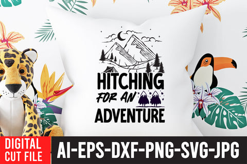 Hitching For An Adventure SVG Cut File SVG BlackCatsMedia 