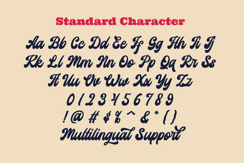 Hitterlove - Retro Bold Script Font ahweproject 