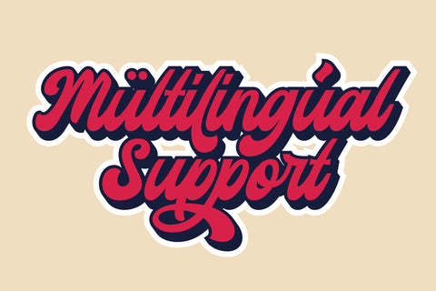 Hitterlove - Retro Bold Script Font ahweproject 