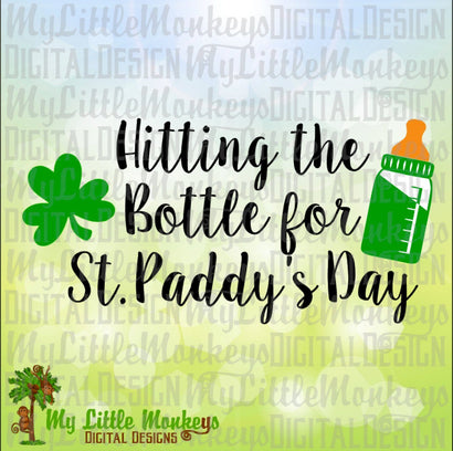 Hitting the Bottle for St. Patrick's Day SVG MLM Design Studio 