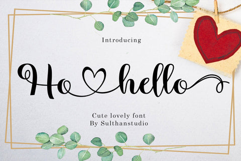 Ho hello Font Sulthan studio 