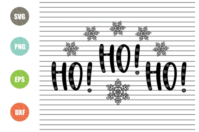 HO! HO! HO! (1) Svg - Christmas Svg, Png, Dxf, Eps Cut Files SVG Artstoredigital 