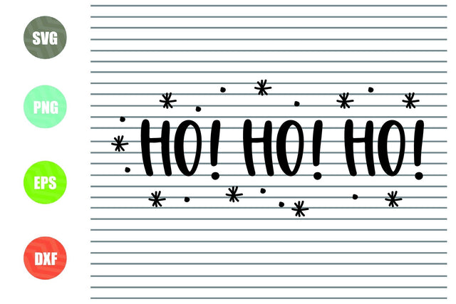 HO! HO! HO! (2) Svg - Christmas Svg, Png, Dxf, Eps Cut Files SVG Artstoredigital 