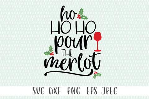 Ho Ho Ho And A Bottle Of Rum SVG - funny svg, funny christmas svg SVG Simply Cutz 