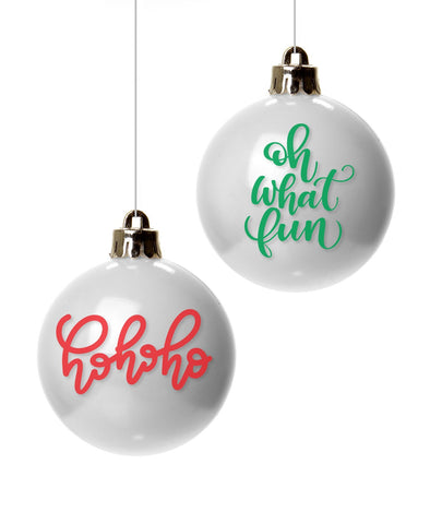 Ho Ho Ho and Oh What Fun SVG Cut File SVG Cursive by Camille 