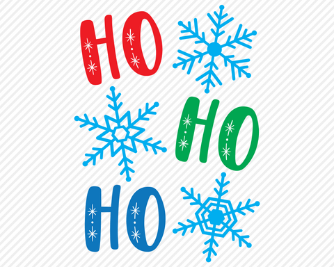 Ho Ho Ho | Christmas SVG SVG Texas Southern Cuts 