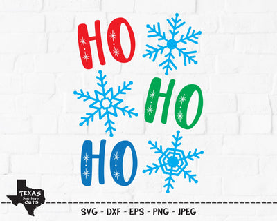 Ho Ho Ho | Christmas SVG SVG Texas Southern Cuts 