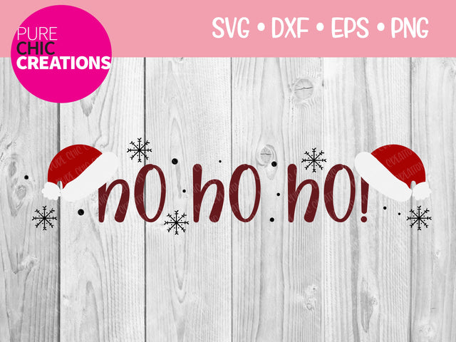HO HO HO! - Cricut - Silhouette - svg - dxf - eps - png - Digital File - SVG Cut File - Christmas SVG - Christmas clipart - clipart SVG Pure Chic Creations 