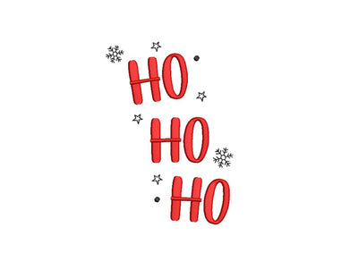 Ho Ho Ho Embroidery Design, Christmas Embroidery File, 2 sizes, Instant Download Embroidery/Applique DESIGNS Nino Nadaraia 