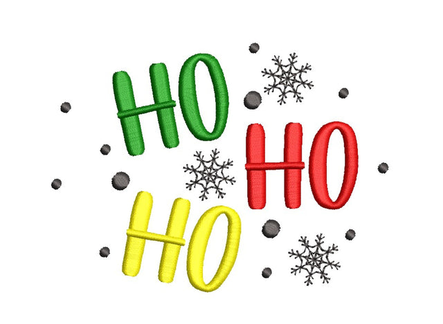 Ho Ho Ho Embroidery Design, Christmas Embroidery File, 3 sizes, Instant Download Embroidery/Applique DESIGNS Nino Nadaraia 