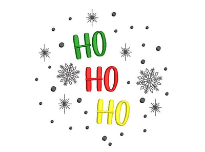 Ho Ho Ho Embroidery Design, Christmas Embroidery File, 3 sizes, Instant Download Embroidery/Applique DESIGNS Nino Nadaraia 