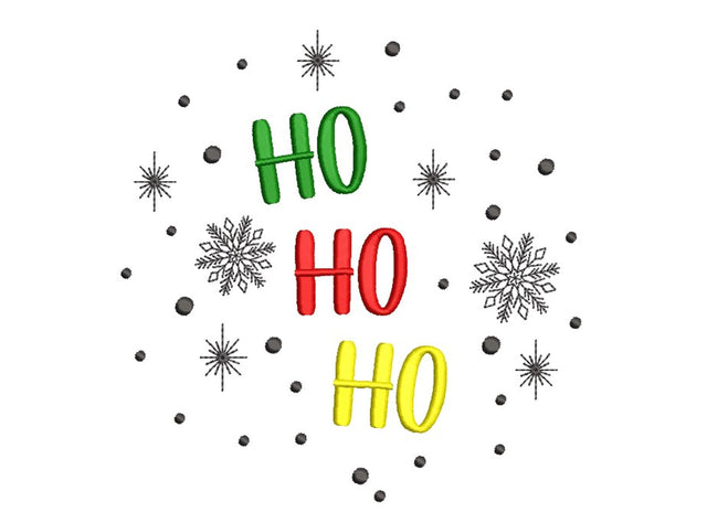 Ho Ho Ho Embroidery Design, Christmas Embroidery File, 3 sizes, Instant Download Embroidery/Applique DESIGNS Nino Nadaraia 
