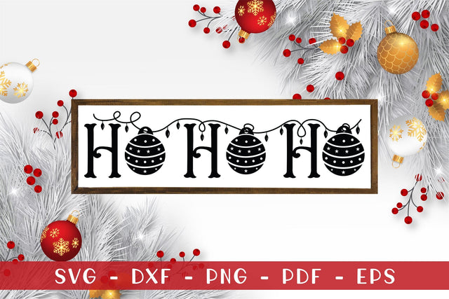 HO Ho Ho | Farmhouse Christmas Sign SVG SVG CraftLabSVG 
