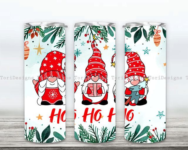 Ho Ho Ho Gnome Tumbler 20oz Skinny Tumbler Design, Leopard Gnomes Png, Gnomes Png, Gnomes Tumbler Png, Instant Download Sublimation ToriDesigns 
