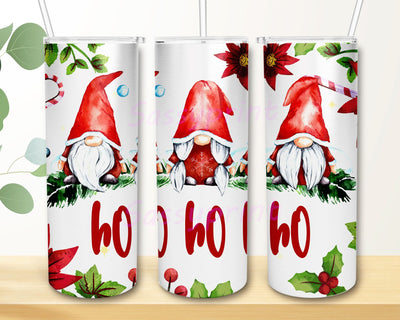 Ho Ho HO Gnomes png, Merry christmas PNG, Skinny Tumbler wrap 20 oz PNG, Digital download, Sublimation png Sublimation sassyprint 