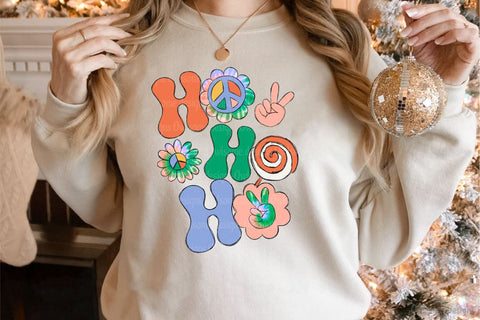 Ho Ho Ho Hippie Christmas Sublimation Sublimation LAM HOANG THUY 