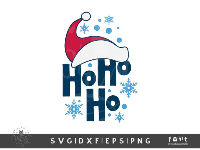 Ho Ho Ho | Kids Christmas Cut File SVG TheBlackCatPrints 