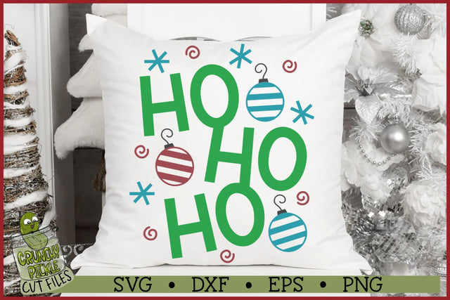 Ho Ho Ho Ornaments Christmas SVG SVG Crunchy Pickle 