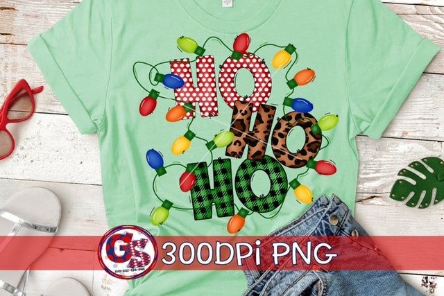 Ho Ho Ho PNG for Sublimation-Christmas PNG Sublimation Greedy Stitches 