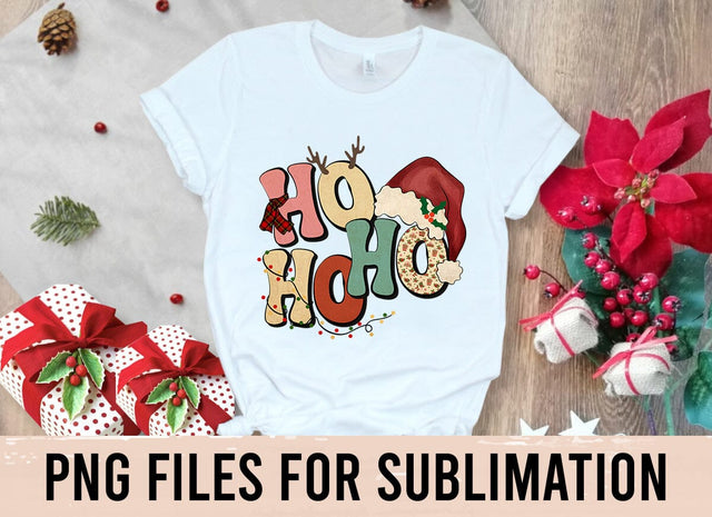 Ho ho ho PNG, Retro Ho Ho Ho Christmas Png, Christmas Png, Ho Ho Ho Png, Vintage HoHoHo Christmas Sublimation Sublimation BOO-design 