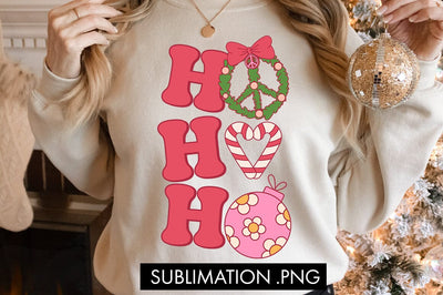 Ho Ho Ho PNG Sublimation Sublimation Freeling Design House 