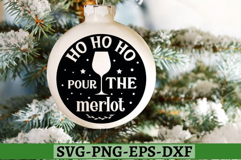 Ho ho ho pour the merlot SVG, Ho ho ho pour the merlot SVG DESIGNISTIC 