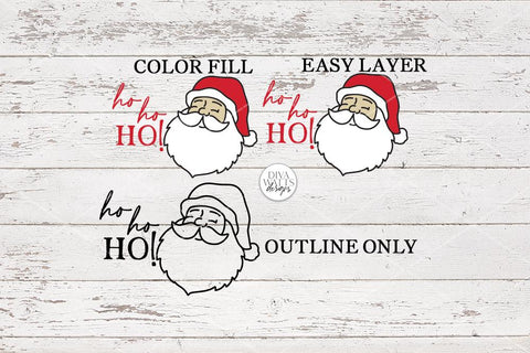 Ho Ho Ho Santa SVG | Christmas Design SVG Diva Watts Designs 